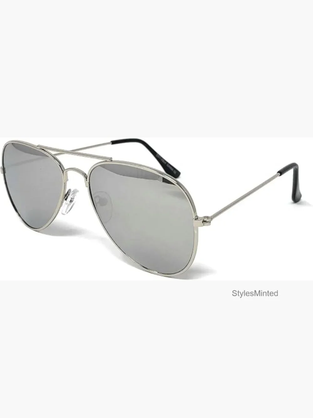Kids Metal Aviator Sunglasses UV400 Protection Adjustable